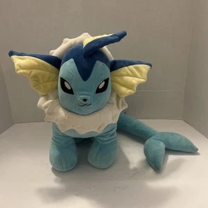 Pokémon Vaporeon Build A Bear Stuffed Plush 15" Sound Box Not Fully Functioning - Picture 1 of 12