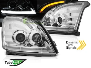 Faros delanteros halógen cromados for Toyota Land Cruiser 120 J120 2003-2009 EU  - Bild 1 von 9