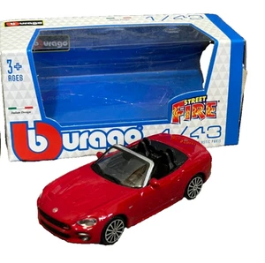 FIAT 124 SPIDER 2016 tipo 348 1/43 BBURAGO Burago modellino macchinina METALLO - Imagen 1 de 9
