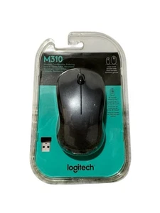 Logitech M310 Wireless Mouse Black USB - New in Package - Picture 1 of 7