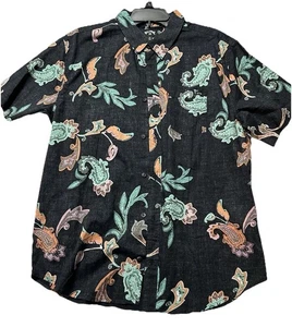 Billabong Sundays Camicia Uomo Grande Manica Corta Floreale Misto Cotone (R1) - Foto 1 di 5
