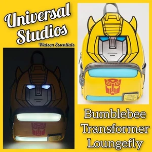 Universal Studios Loungefly Transformers Bumblebee Backpack Exclusive Light-Up - Picture 1 of 7