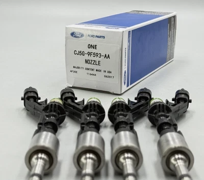 4 Fuel Injector CJ5G-9F593-AA Fits For OEM 2013-16 Escape Ford Fiesta 1.6L Turbo Foto 1 de 4