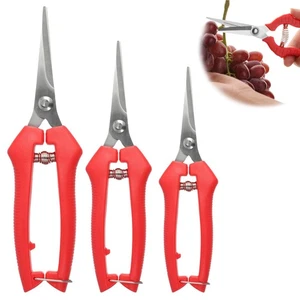 3 Pcs Trimming Pruning Scissors Shears, 3 Size Plant Snips For Gardening, Lon... - Foto 1 di 7