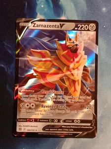 Pokémon TCG Schwert & Schild: Brilliant Stars Zamazenta V 105/172 Ultra Rare NM - Bild 1 von 2