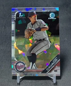 Keoni Cavaco 1st Rookie 2019 Bowman Draft Chrome Sapphire Card #BDC-65 Twins - Picture 1 of 2
