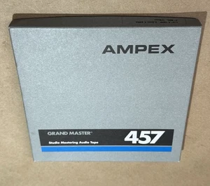 Cinta de audio AMPEX 457 Grand Master Studio Mastering 1/4” usada AMPEX2 - Imagen 1 de 3