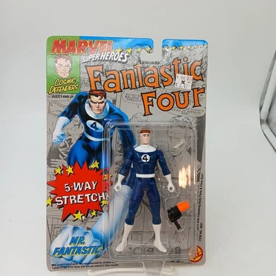 1992 Toybiz Marvel  Super Heroes Fantastic Four Mr Fantastic Figure  5 Way VTG - Image 1 of 4