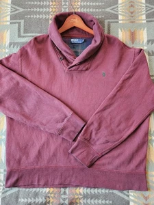 Vintage Polo Ralph Lauren Heavy Shawl Crewneck Sweatshirt Extra Large XL 2000s - Bild 1 von 12