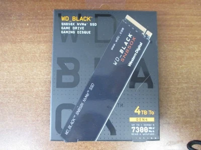 WD BLACK SN850X 4TB Internal NVMe SSD (WDBB9G0040BNC-WRSN) NEW - Image 1 of 2