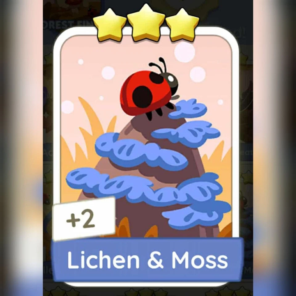 1 x Lichen & Moss sticker (⭐⭐⭐) set 10 - Mono_poly_ Go sticker (Fast sending) - Image 1 of 1