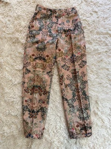 Hemant & Nandita Floral Brokat Jacquard Hose Rosa Metallic Hose S floral - Bild 1 von 7