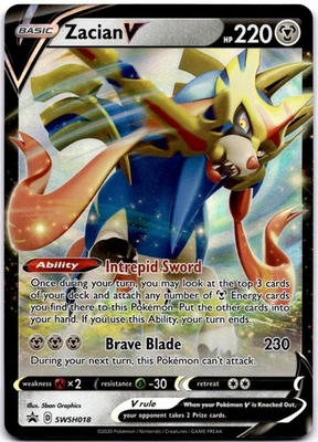 Zacian V Promo SWSH: Sword & Shield Promo Cards SWSH018 NM - Image 1 of 2