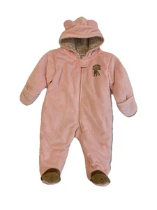 Carters just one you Gr. 6M Kapuze Reißverschluss dicker warmer Pyjama Anzug rosa - Bild 1 von 8