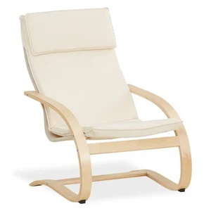 B-Ware Relaxsessel Schaukelstuhl Holz Natur Fernsehsessel Schaukelsessel Stillse - Bild 1 von 11