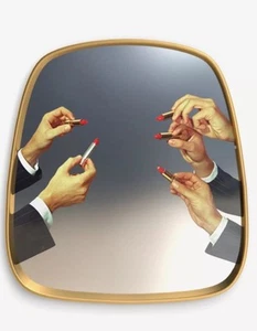 Seletti Lipstick Mirror by Maurizio Cattelan /eccentric bathroom mirror - Picture 1 of 11