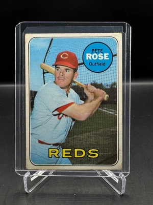 1969 ¡Topps!  PETE ROSE!  ¡CINCINNATI REDS!  #120 ¡En muy buen estado! Foto 1 de 2