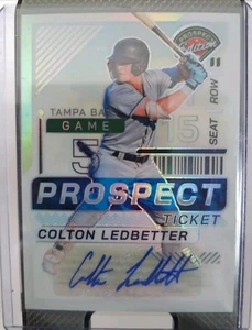 2024 Panini Prospect Edition Prospect Ticket Colton Ledbetter Auto Rays - Bild 1 von 2