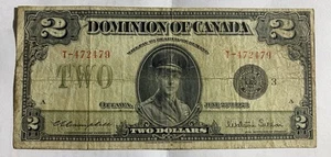 1923 CANADA DOMINION OF CANADA $2 BANKNOTE OTTAWA, VF - Picture 1 of 2