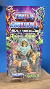 Masters Of The Universe Turtles Of Grayskull Stealth Ninja He-Man MOC non perforato - Foto 1 di 2