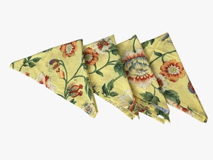 Juego de 4 servilletas florales amarillas April Cornell casa de campo Cottagecore - Imagen 1 de 7