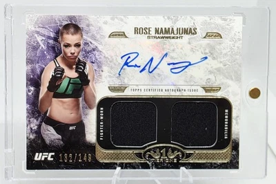 2017 Topps UFC Rose 🌹 Namajunas #KA-RN Autograph Fighter Worn Auto #/149 - Image 1 of 4