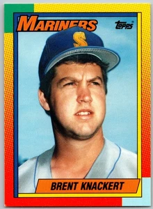1990 Topps Traded #52T Brent Knackert Seattle Mariners - Picture 1 of 2