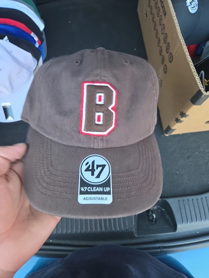 47 Brand NHL Hartford Whalers Snapback Hat Brown Green - Image 1 of 4