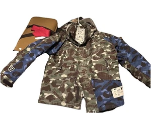 Men’s Bape X Undefeated Color Camo Snowboard Down Jacket Size XXL - Picture 1 of 11