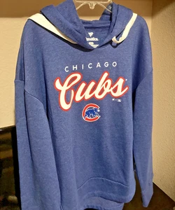 Damen Fanatics Heather Royal Chicago Cubs Set to Fly Pullover Hoodie - Large - Bild 1 von 9
