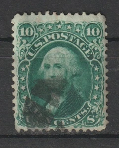 US # 68 a verde scuro F usato serie 1861 cv= $ 90 - Foto 1 di 2
