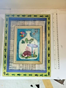 Susan Kline-“Every Home Needs A Dog,” 12”X8” mixed media art - Picture 1 of 7