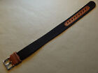 New Mens ONE PIECE Nylon 18mm Timex Expedition Camper Watch Band Black w/Brown