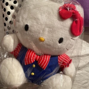 Sanrio Heart Park Retro Hello Kitty Big Jumbo Size Plush Doll Made 1991 Japan - Picture 1 of 6
