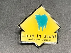 Raro país vintage a la vista "¡Vamos a Zurich!" Insignia de pasador de solapa Alemania alemana - Imagen 1 de 4
