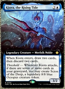 Kiora, the Rising Tide (Extended Art) 455 FDN Foundations Regular MTG - Picture 1 of 2