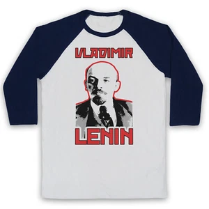 VLADIMIR ILYICH ULYANOV LENIN RUSSIAN COMMUNIST HERO 3/4 SLEEVE BASEBALL TEE - Picture 1 of 11