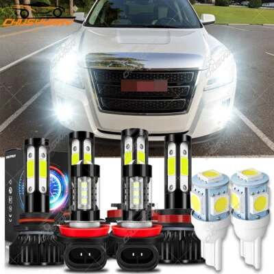 For GMC Terrain 2010-2015 6Pcs Combo LED Headlight Hi/Low Beam & Fog Light 6500K - Image 1 of 4