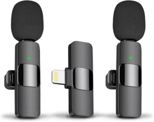 Kabelloses Lavalier Mikrofon Ansteckmikrofone Plug-Play für Apple & Android Aufnahme - Bild 1 von 16