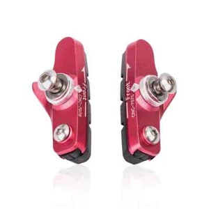 Scarpe Freno Bici Strada Pinza C Zoccolo Pastiglie Gomma Sostituibili CNC Shell Block - Foto 1 di 37