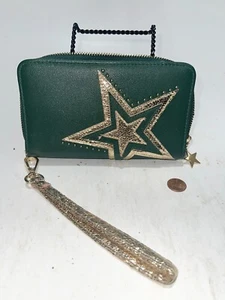 Billetera EMBRAGUE Green STAR Acordeón con cremallera/botón a presión - Imagen 1 de 4