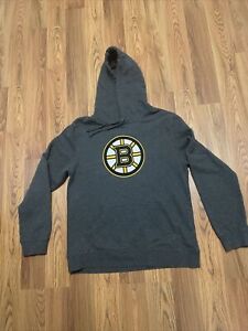 Boston Bruins Sweatshirt Mens Medium Hoodie NHL Logo Hockey Pockets
