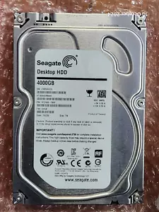 Seagate 4TB 3.5" SATA HDD - ST4000DM000, P/N: 1F2168-568 F/W: CC54 - Picture 1 of 2