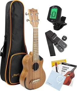 Premium Tenor Ukulele with Tuner, Padded Bag & Spare Aquila Strings - Picture 1 of 12