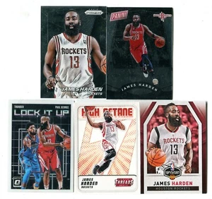 James Harden 5 Card Basketball Card Lot HOUSTON ROCKETS OKC THUNDER (LOT 6) - Picture 1 of 1