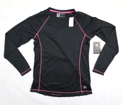 RBX Women's Medium (M) Black Pink Long Sleeve Performance Athletic Shirt Top - Image 1 of 4