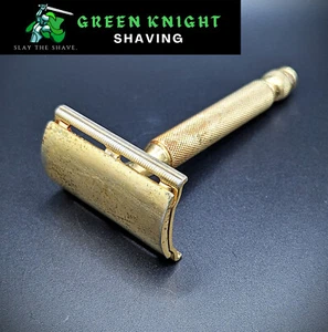 Vintage Gillette TECH Logo Cap Ball End DE Safety Razor - Picture 1 of 8