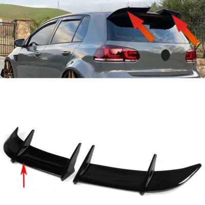 Alerón de techo trasero negro brillante ABS para Volkswagen Golf 2008-2012 camioneta 6  Foto 1 de 4