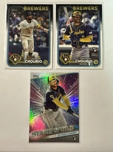(3) Jackson Chourio Rookie Lot 2024 Topps Update US155 US240 Stars Of MLB π₯ - Picture 1 of 4