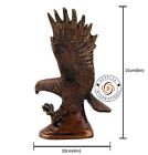 Messing fliegende Adlerstatue | Falkenskulptur | Handgefertigte Garuda-Statue für Heimdekoration